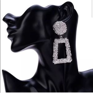 Make An Offer! Silver Chunky Drop Earrings